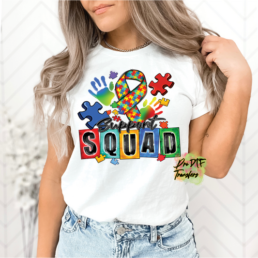 AA66 Autism Squad Full Color DTF Transfer - Pro DTF Transfers