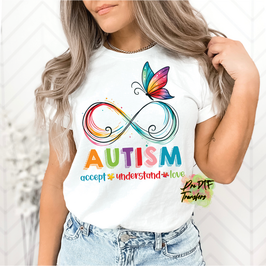 AA73 Autism Accept Full Color DTF Transfer - Pro DTF Transfers