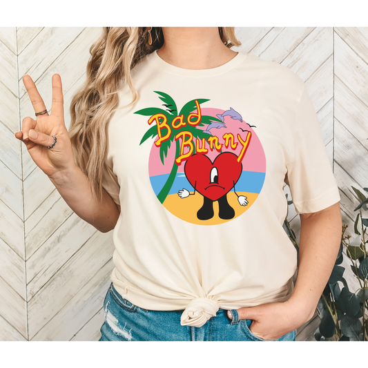 BB41 Bad Bunny Palm Tree Full Color DTF Transfer - Pro DTF Transfers