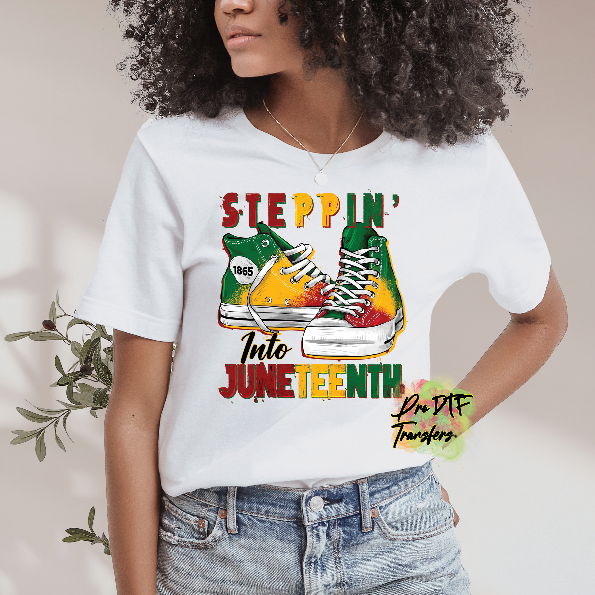BH133 Steppin into Juneteenth Full Color DTF Transfer - Pro DTF Transfers