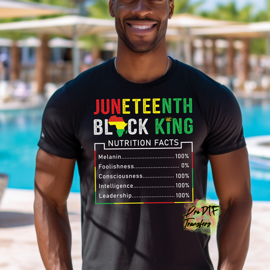 BH173 Juneteenth King Full Color DTF Transfer - Pro DTF Transfers