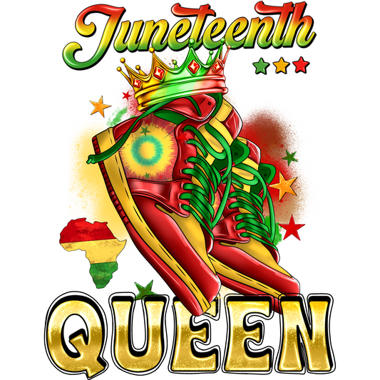 BH193 Juneteenth Queen Print Full Color DTF Transfer - Pro DTF Transfers