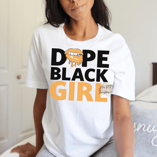 BH234 Dope Black Girl Full Color DTF Transfer - Pro DTF Transfers