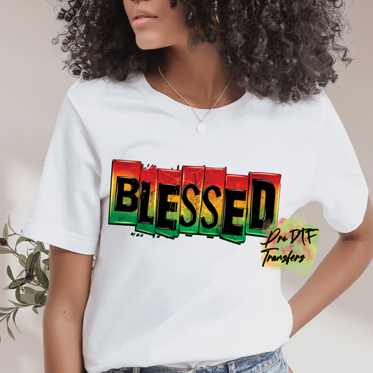 BH311 Blessed Full Color DTF Transfer