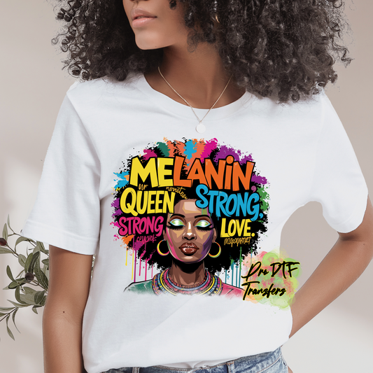 BH354 Melanin Queen Full Color DTF Transfer