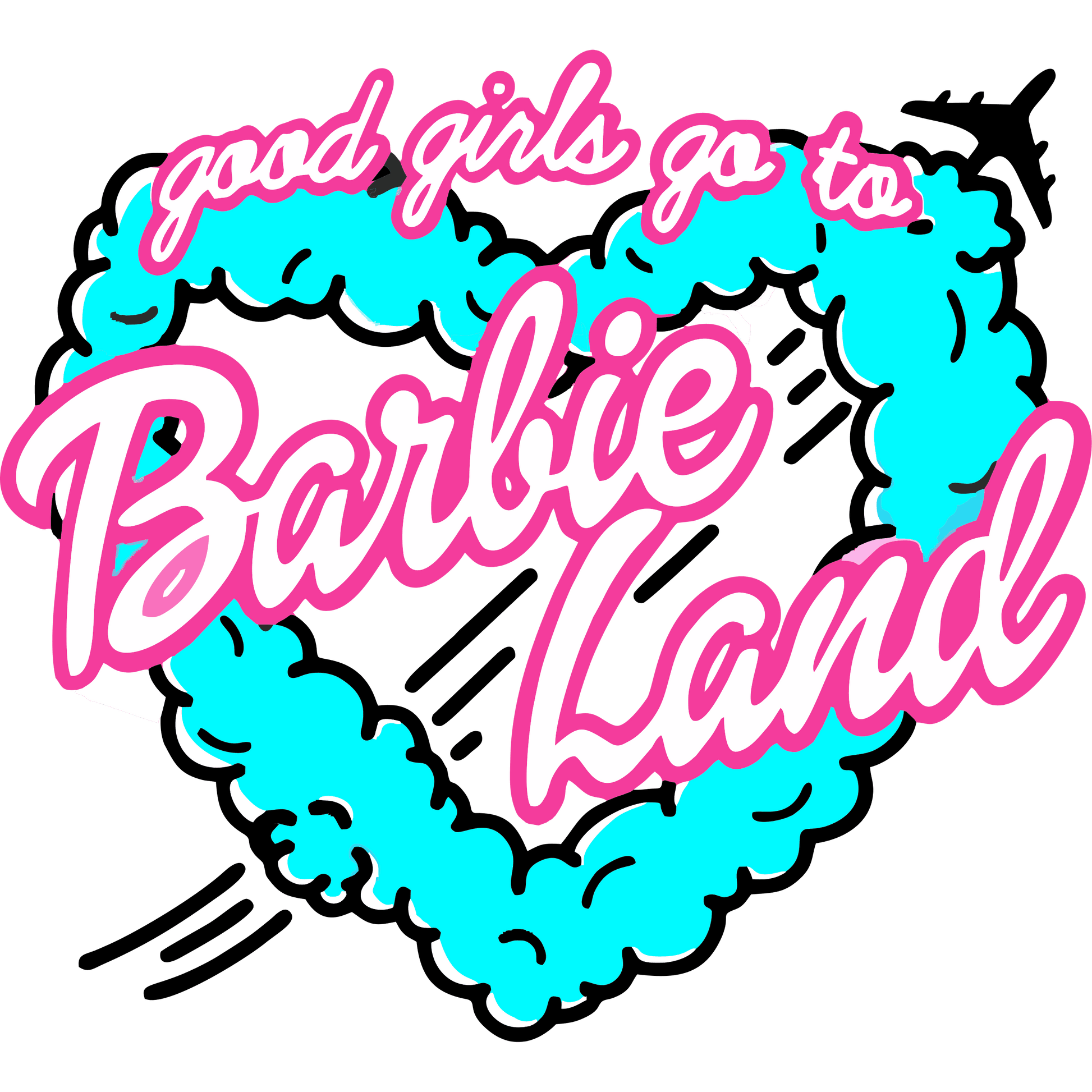 BRB13 Barbie Land Full Color DTF Transfer - Pro DTF Transfers
