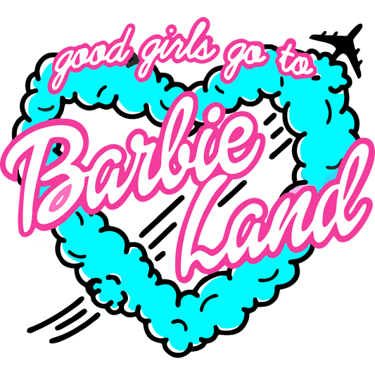 BRB13 Barbie Land Full Color DTF Transfer - Pro DTF Transfers