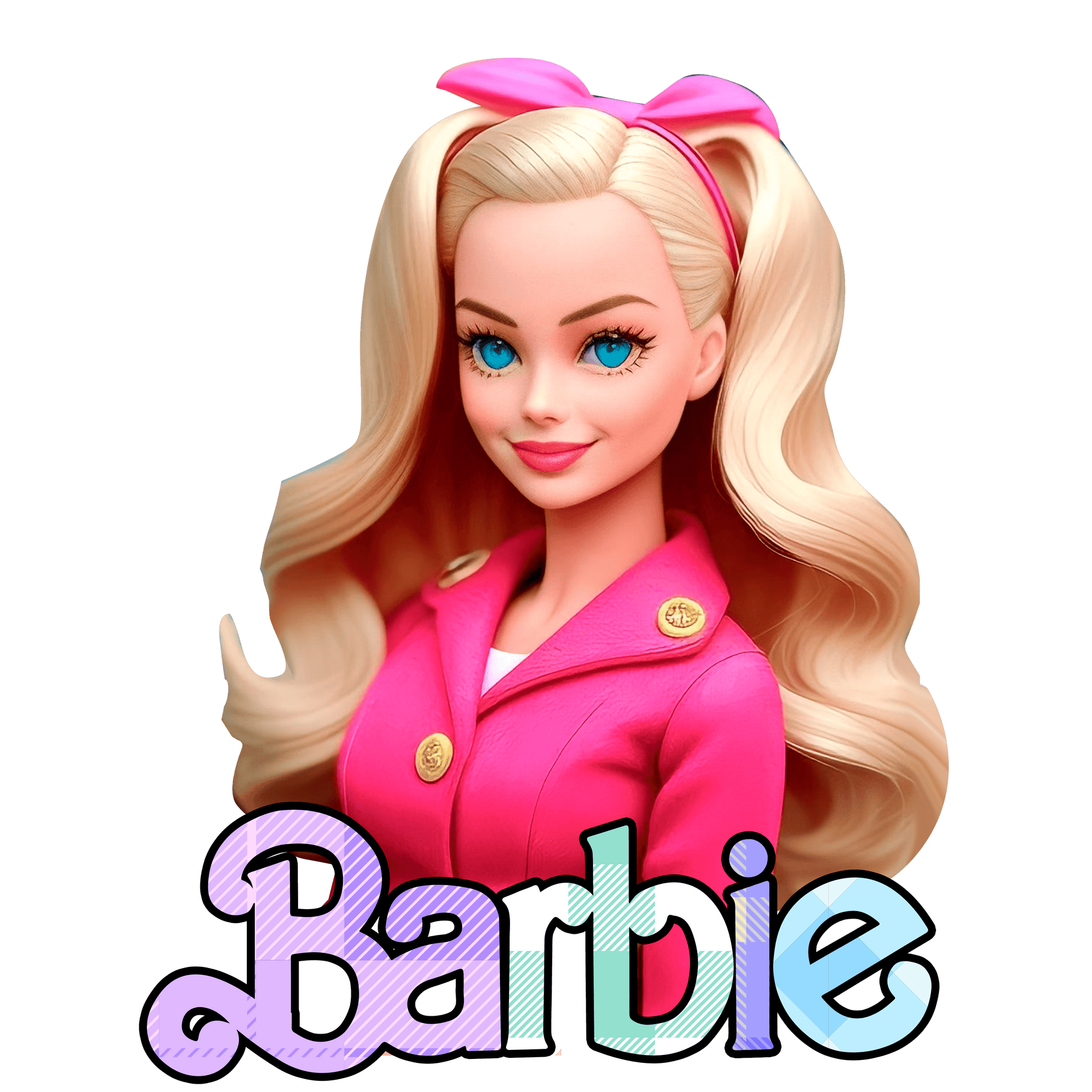 BRB47 Barbie Full Color DTF Transfer - Pro DTF Transfers