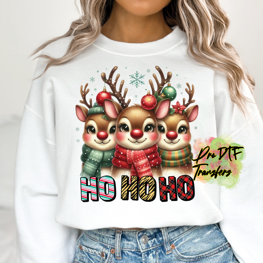 CM157 Ho Ho Ho Full Color DTF Transfer