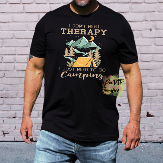 CP2 Camping Therapy Full Color DTF Transfer - Pro DTF Transfers