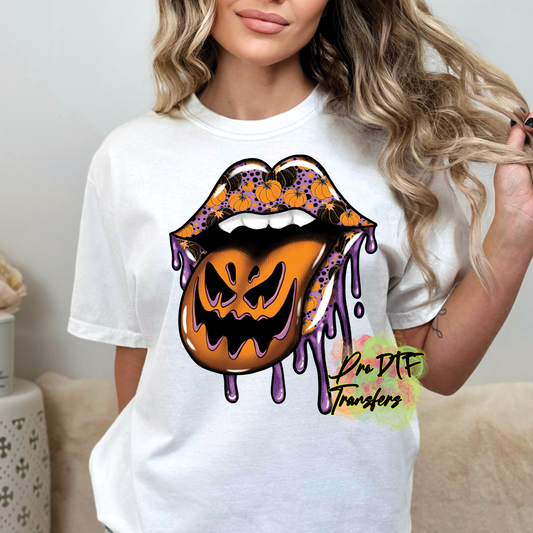 HW273 Halloween Lips Full Color DTF Transfer