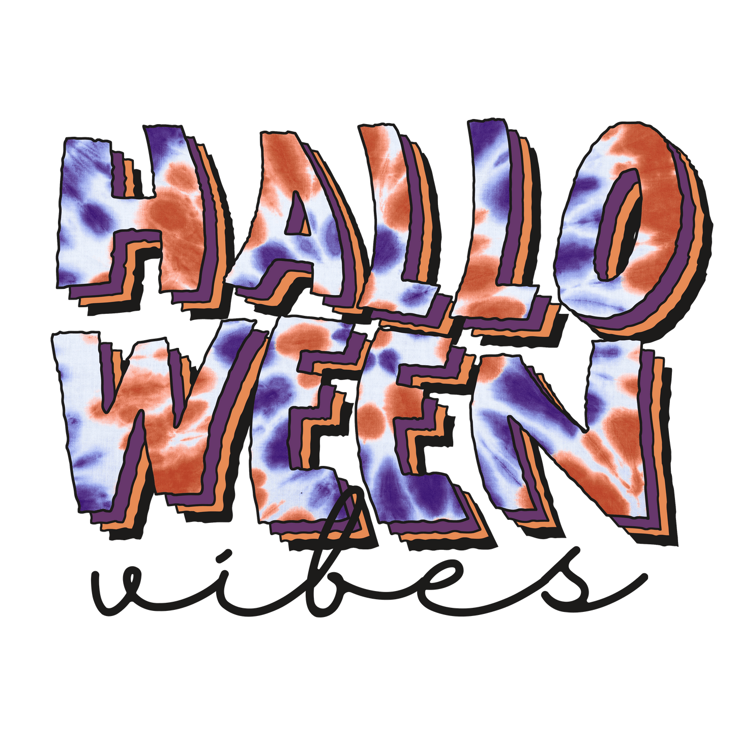 HW81 Halloween Vibes of Fall Full Color DTF Transfer - Pro DTF Transfers