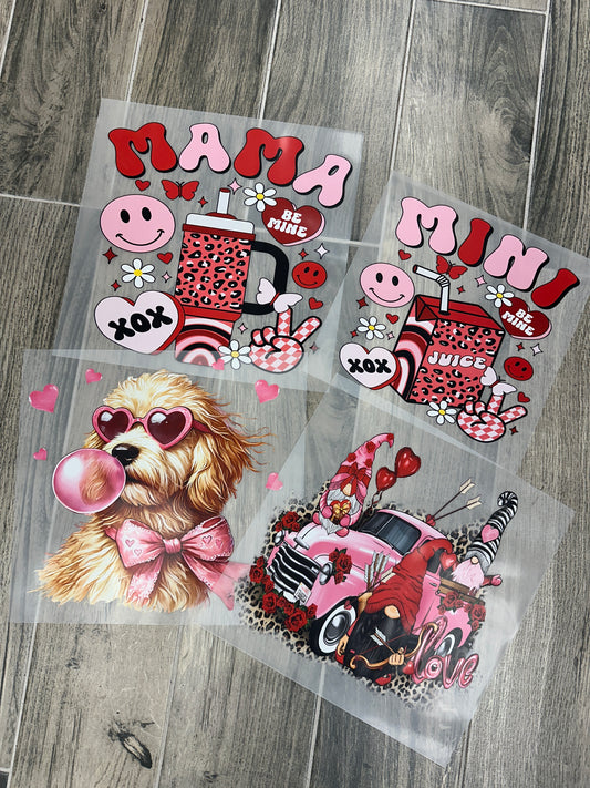 VDMEGA20  20 Pack Valentines Day Full Color Transfers