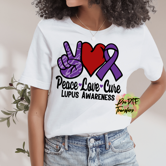 LP8 Lupus Peace Love Cure Full Color DTF Transfer - Pro DTF Transfers