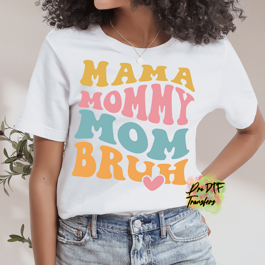 MD11 Mama Mommy Mom Full Color DTF Transfer - Pro DTF Transfers