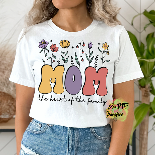 MD15 Mom Flowers Full Color DTF Transfer - Pro DTF Transfers