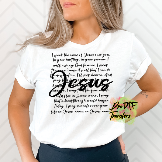 RG75 Jesus Blk-Text Full Color DTF Transfer