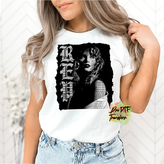 TS102 Taylor Swift Rep Full Color DTF Transfer - Pro DTF Transfers