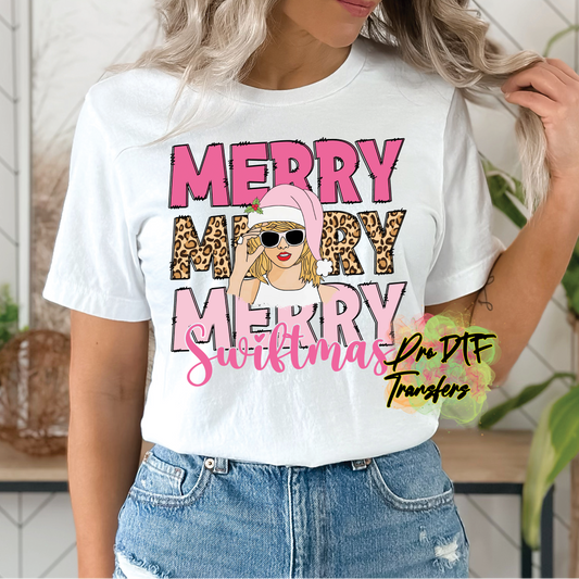 TS116 Merry Swiftmas Full Color DTF Transfer