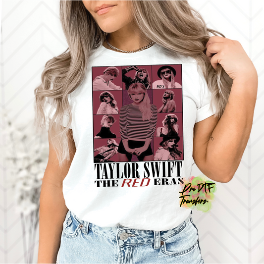 TS69 Taylor Swift Red ERA Full Color DTF Transfer - Pro DTF Transfers