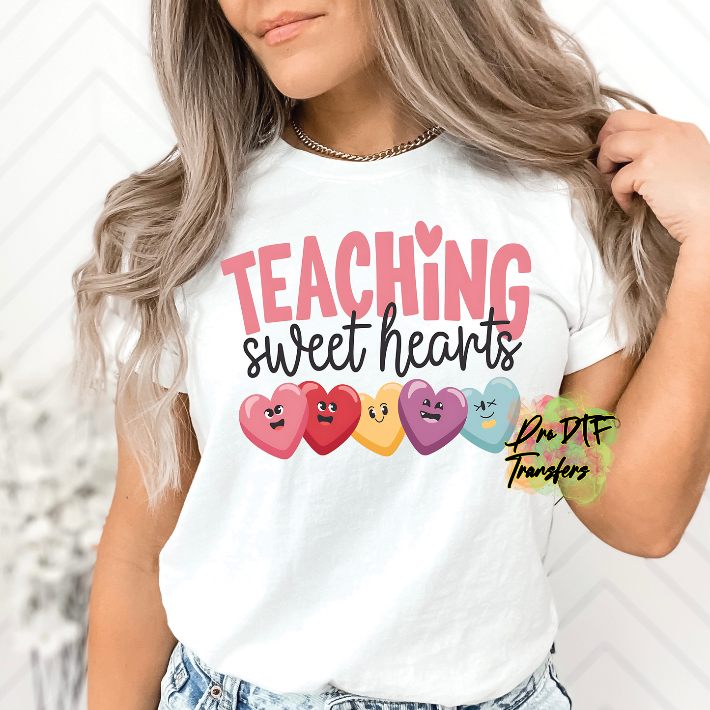 VD351 Teaching SweatHearts Full Color DTF Transfer