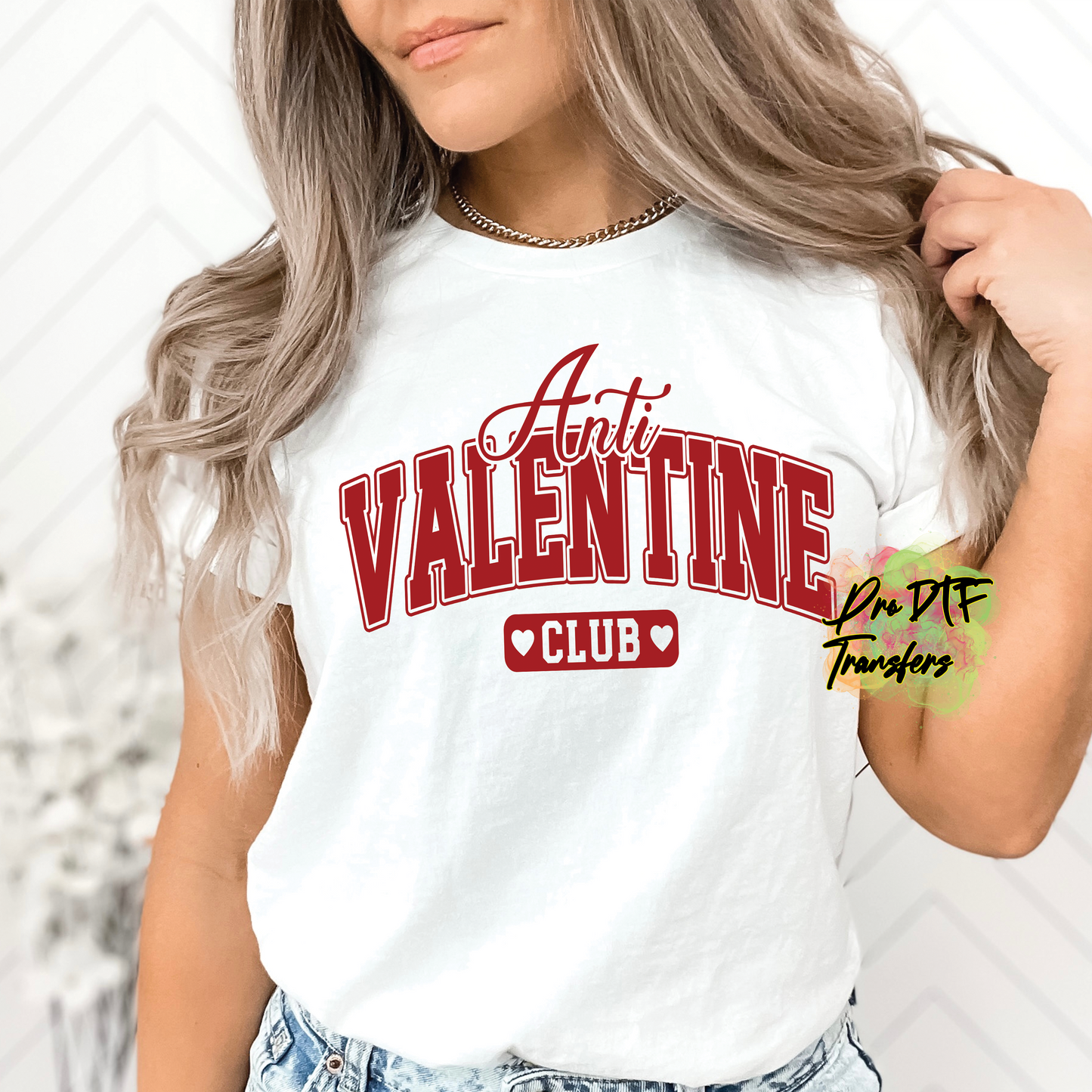 VD354 Anit-Valentine Club Full Color DTF Transfer