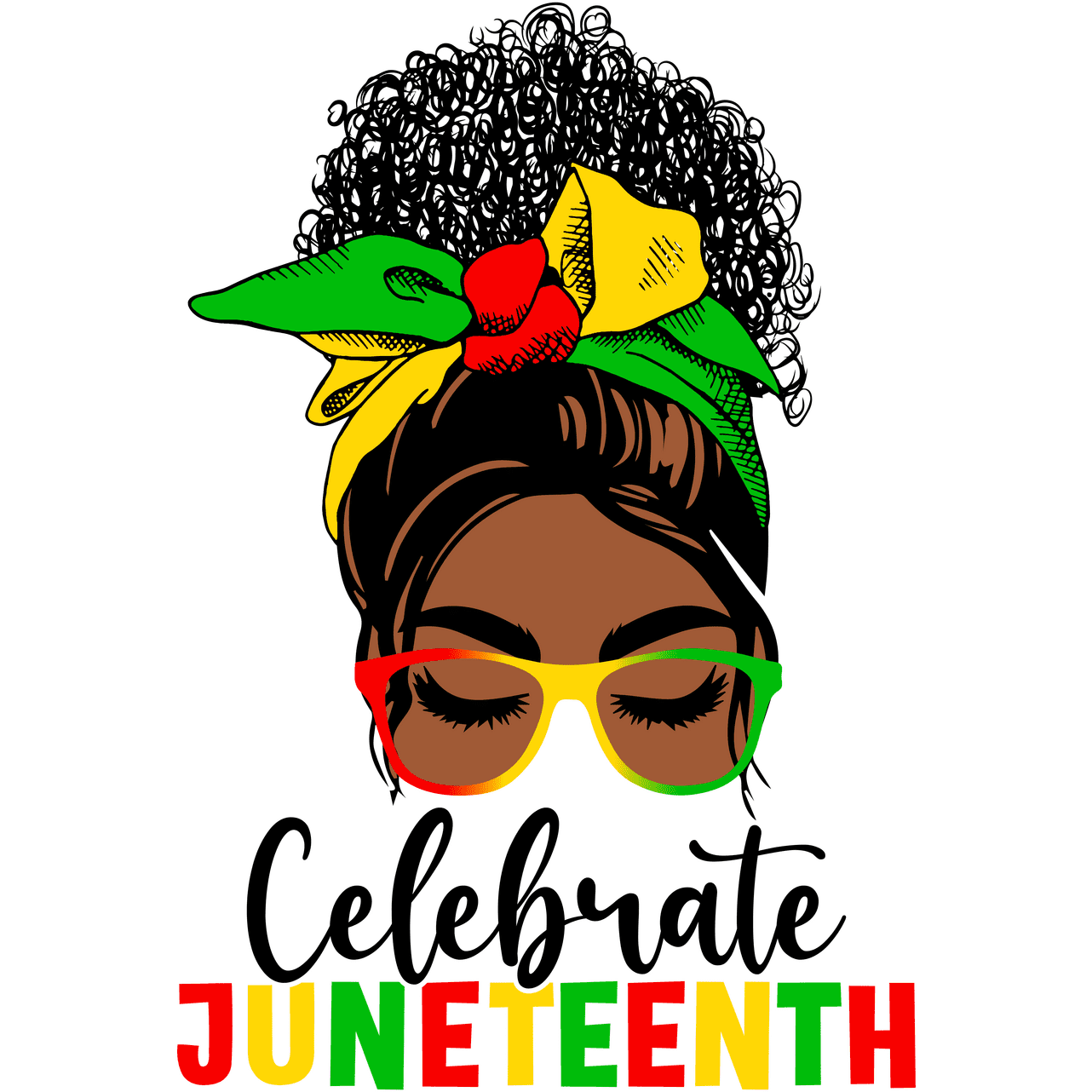 BH213 Celebrate Juneteenth 1865 Full Color DTF Transfer - Pro DTF Transfers