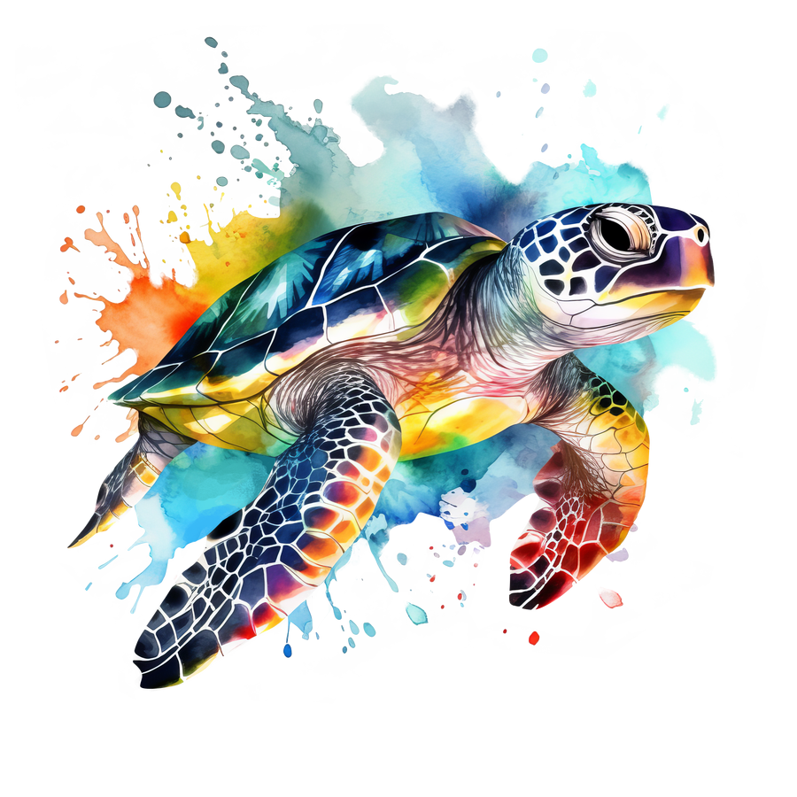 SV35 Sea Turtle Full Color DTF Transfer - Pro DTF Transfers