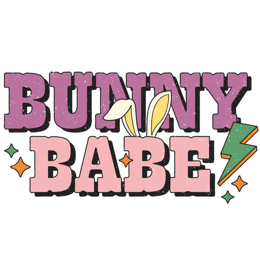 Bunny Babe 1 Full Color DTF Transfer - Pro DTF Transfers