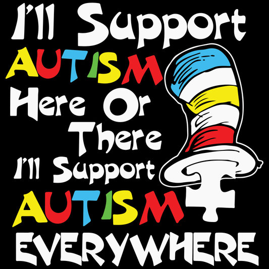 AA54 Autism Support Full Color DTF Transfer - Pro DTF Transfers