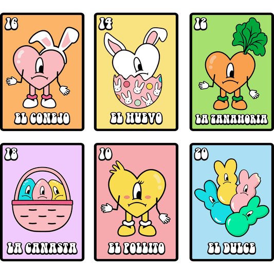 Loteria Bad Bunny Easter Full Color DTF Transfer - Pro DTF Transfers
