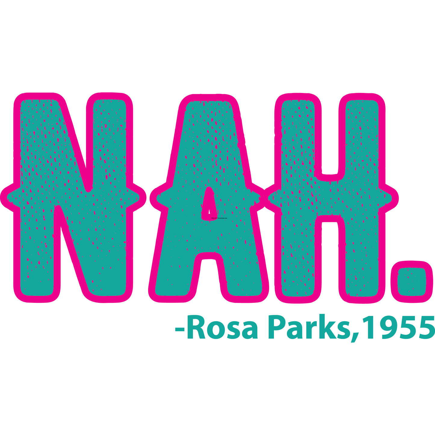 BH84 Nah Rosa Parks Full Color DTF Transfer - Pro DTF Transfers