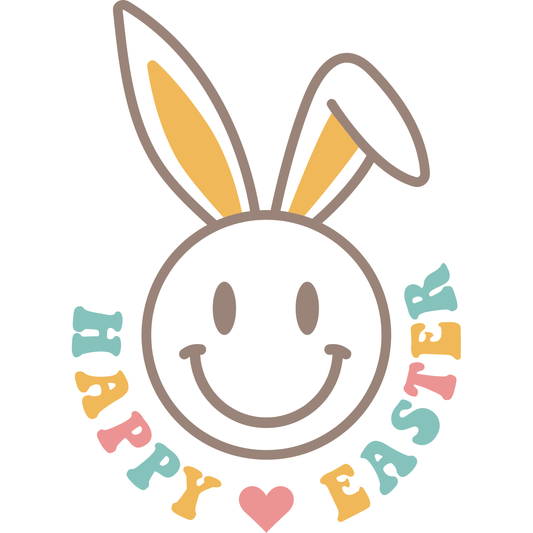 E54 HappY Easter 4 Full Color DTF Transfer - Pro DTF Transfers
