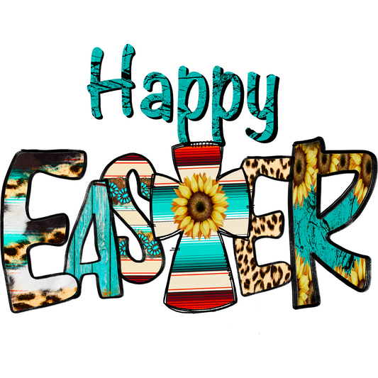 E67 HappY Easter 6 Full Color DTF Transfer - Pro DTF Transfers