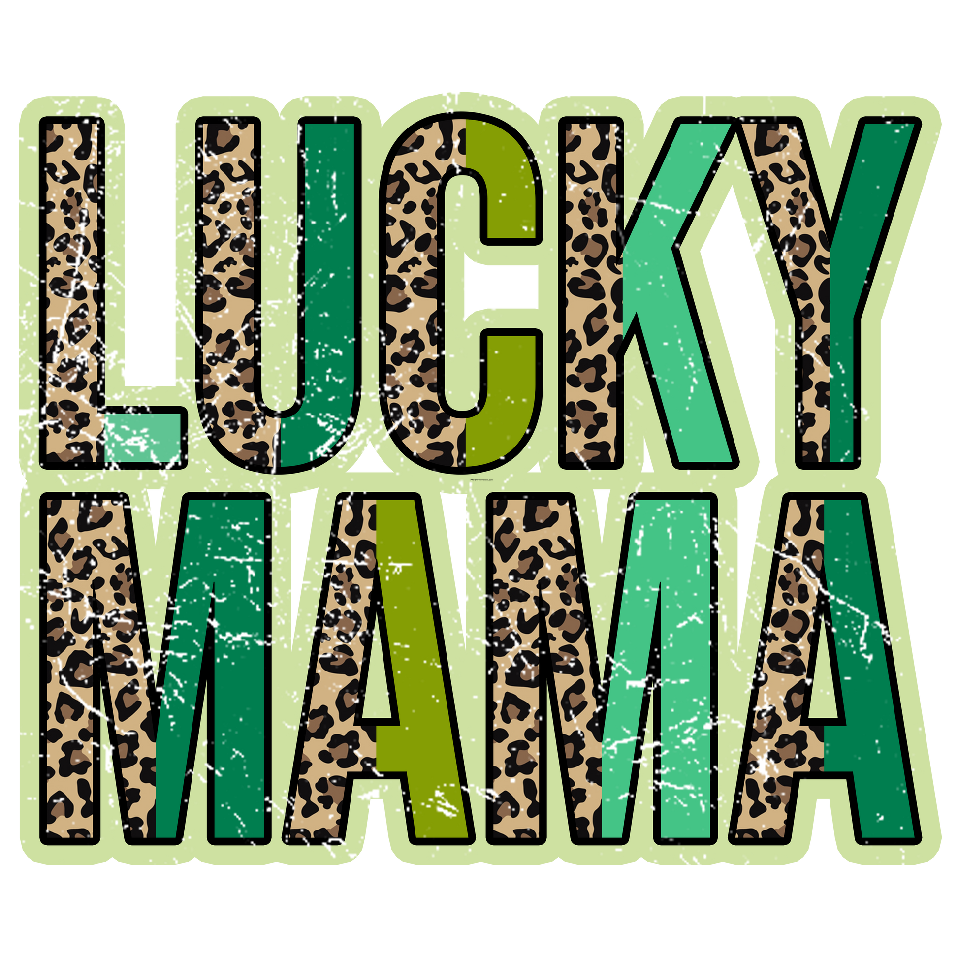 Lucky Mama Leopard Full Color DTF Transfer - Pro DTF Transfers