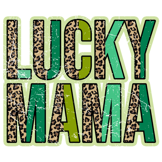 Lucky Mama Leopard Full Color DTF Transfer - Pro DTF Transfers