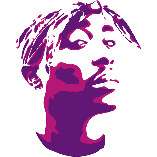 HH42 TuPac Purple Full Color DTF Transfer - Pro DTF Transfers