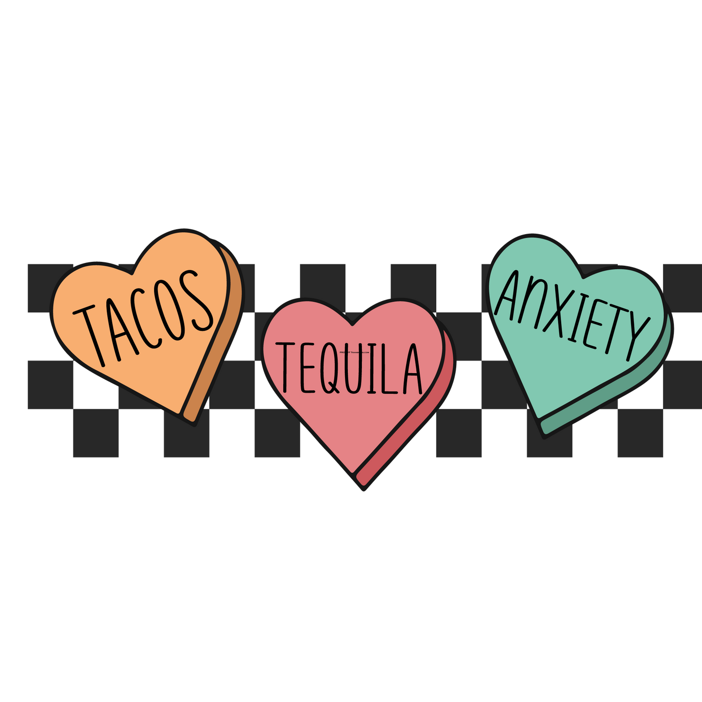 Tacos Tequila Full Color Transfer - Pro DTF Transfers