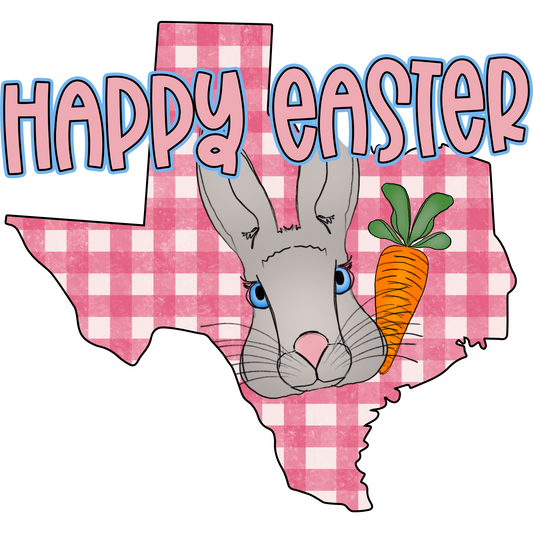 Happy Easter Texas Full Color DTF Transfer - Pro DTF Transfers