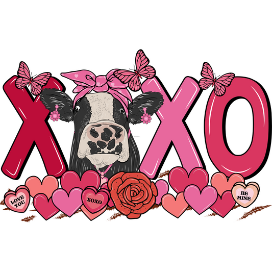 Cow XOXO Full Color Transfer - Pro DTF Transfers
