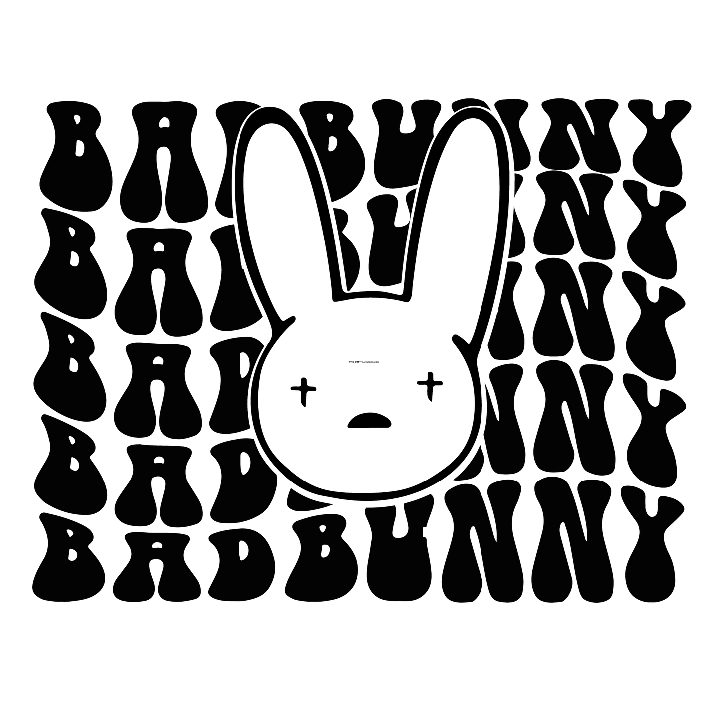 Bad Bunny Retro Full Color DTF Transfer - Pro DTF Transfers