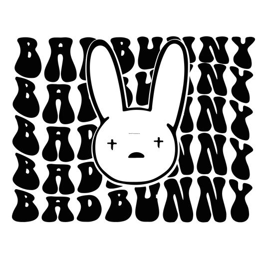 Bad Bunny Retro Full Color DTF Transfer - Pro DTF Transfers