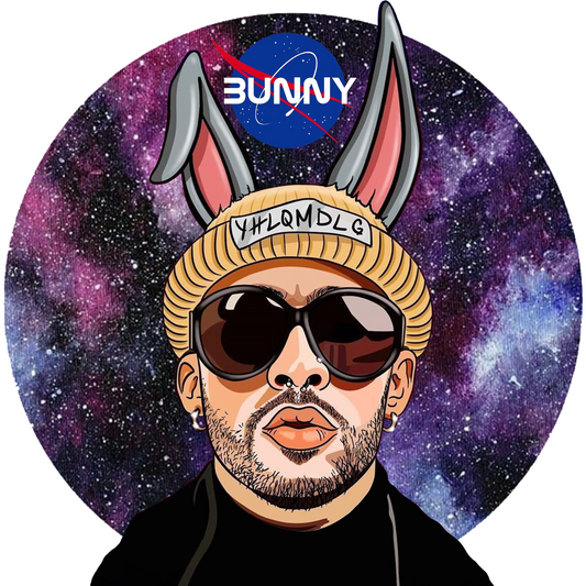 BB20 Bad Bunny Space Full Color DTF Transfer - Pro DTF Transfers