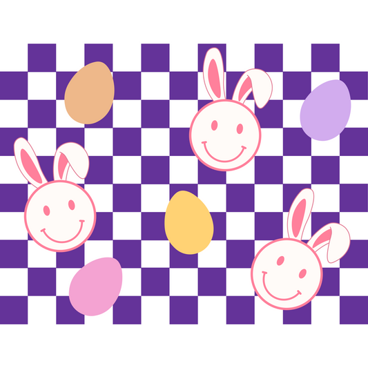 Bunny Checkered 1 Full Color DTF Transfer - Pro DTF Transfers