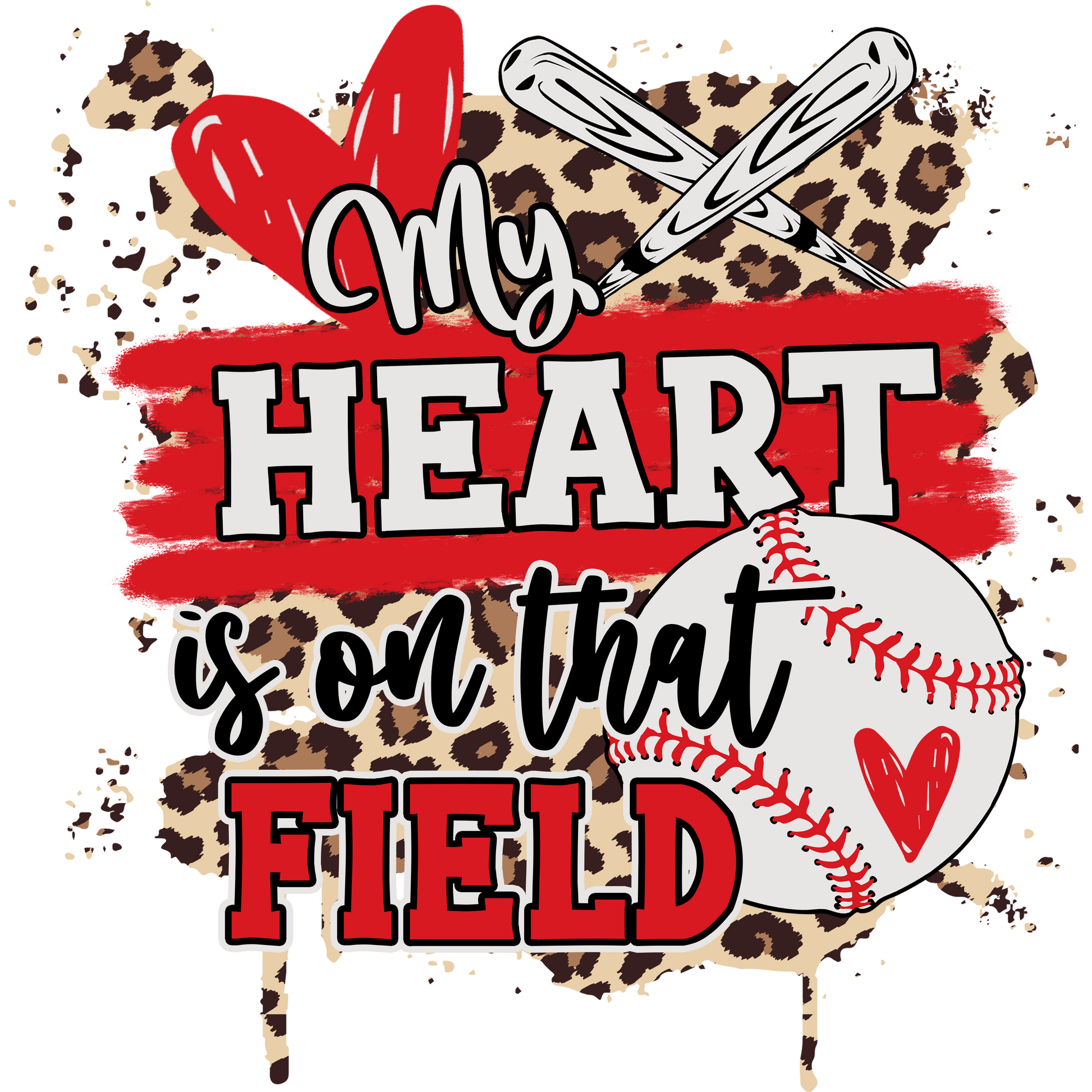 S24 Heart on the Field Full Color DTF Transfer - Pro DTF Transfers
