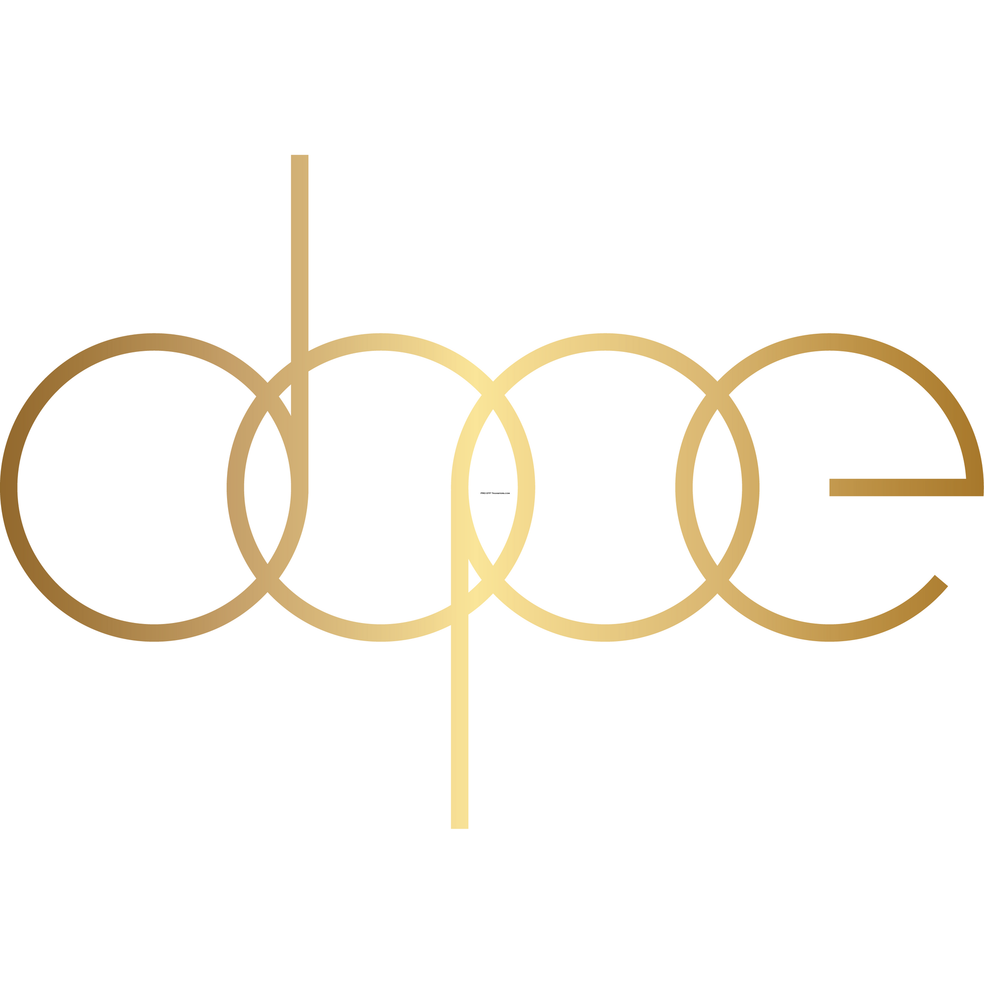 BH 95 Dope Gold Font Full Color DTF Transfer - Pro DTF Transfers