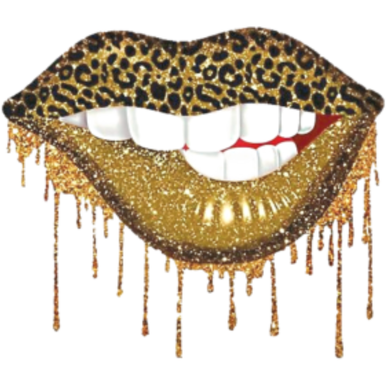 HH26 Leopard Lips Drip Full Color DTF Transfer - Pro DTF Transfers