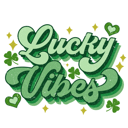 SP106 Lucky Vibes Vintage Full Color DTF Transfer - Pro DTF Transfers