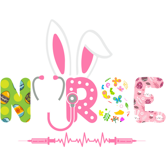 NE1 Easter Nurse 7 Full Color DTF Transfer - Pro DTF Transfers