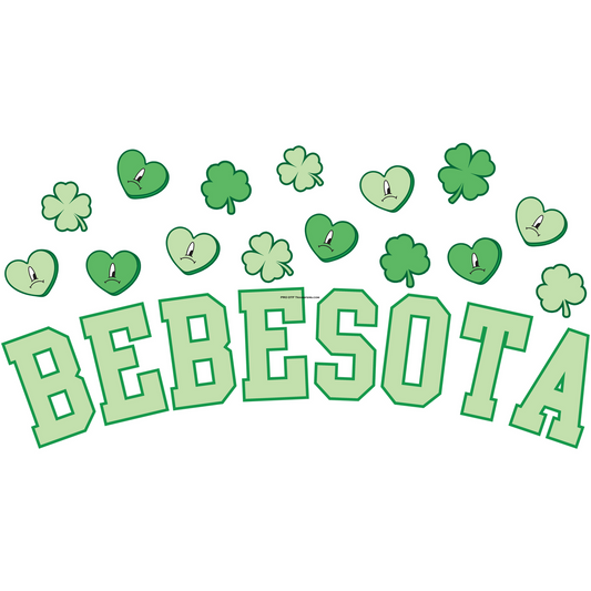 Bebesota Lucky Clovers Full Color DTF Transfer - Pro DTF Transfers